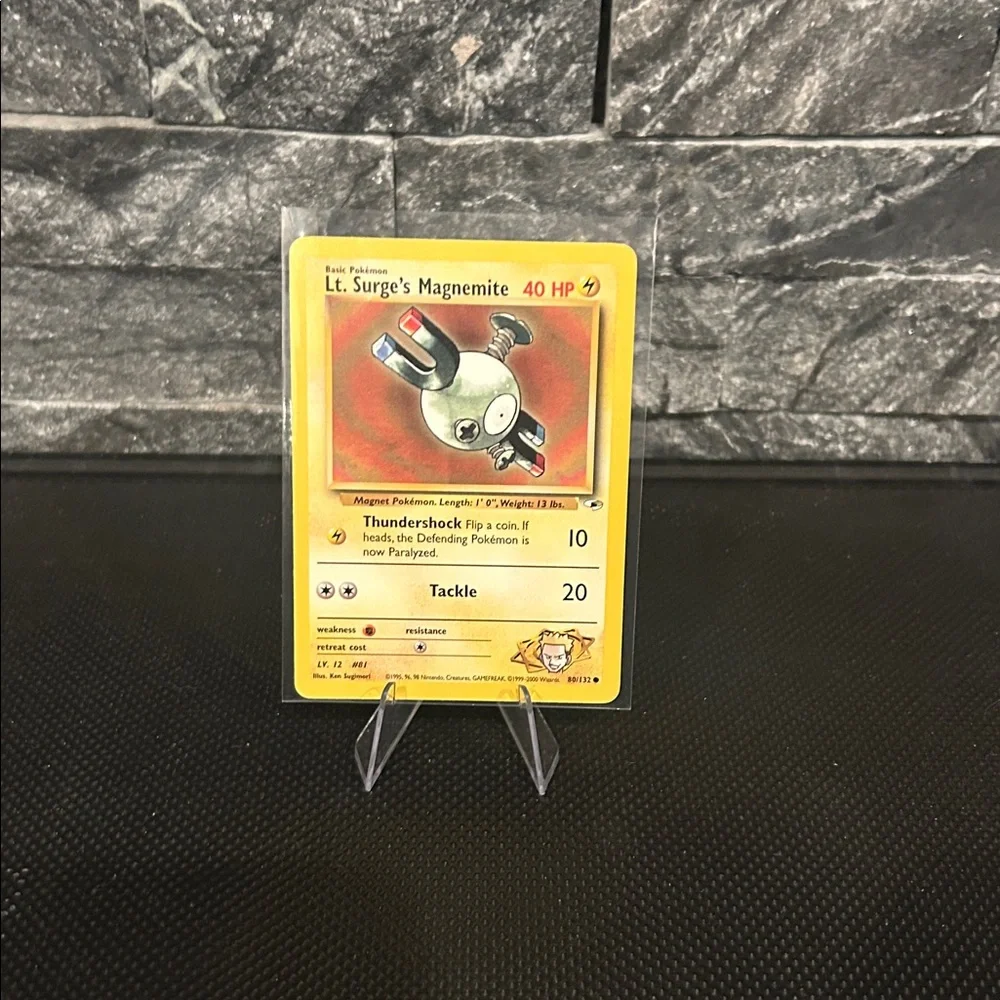 Pokemon Lt. Surge’s Magnemite 80/132 Vintage from Gym Heroes Unlimited‎ M/NM